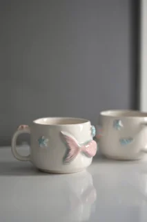 ماگ خاص پری دریایی دست‌ساز سیرامیکی
